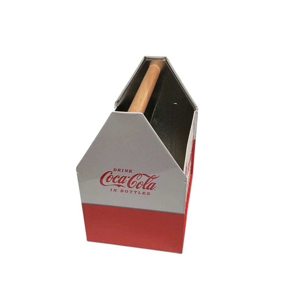 Coca Cola Caddy Carrier Organizer Handle Metal‎ Vintage Retro Drink Have A Coke